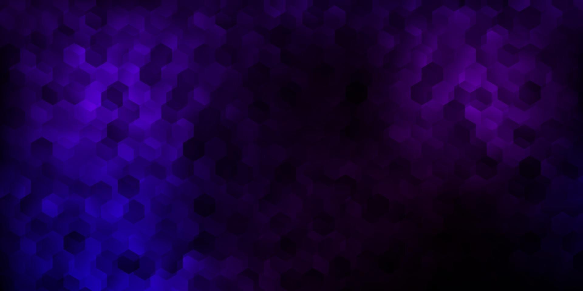 Dark purple vector cover with simple hexagons.