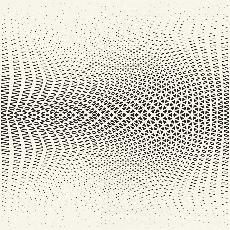 Abstract geometric gold graphic design print halftone triangle pattern vector