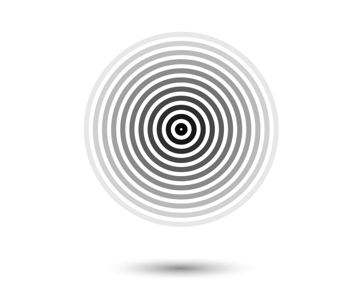 Concentric circle elements Element for graphic design decoration vector