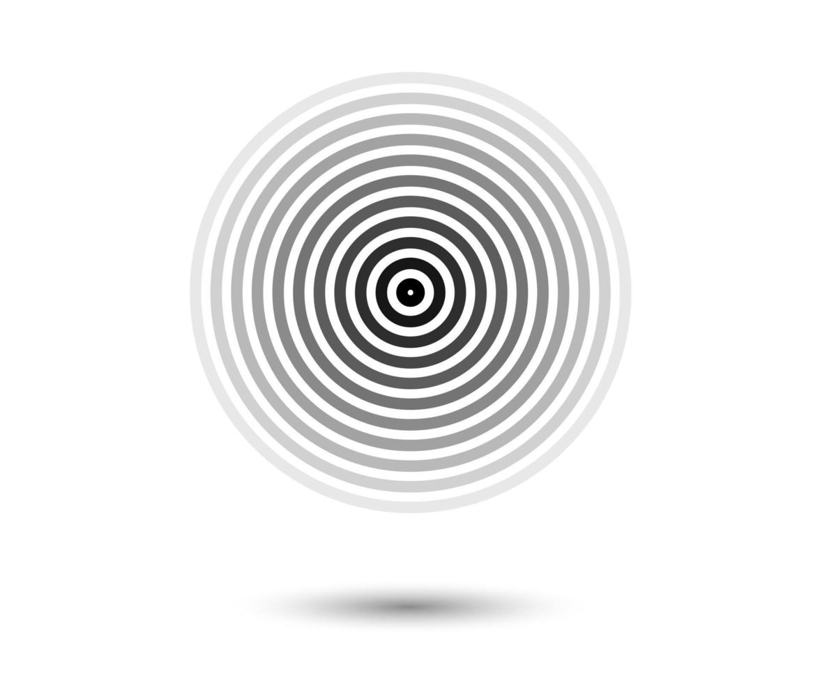 Concentric circle elements Element for graphic design decoration vector