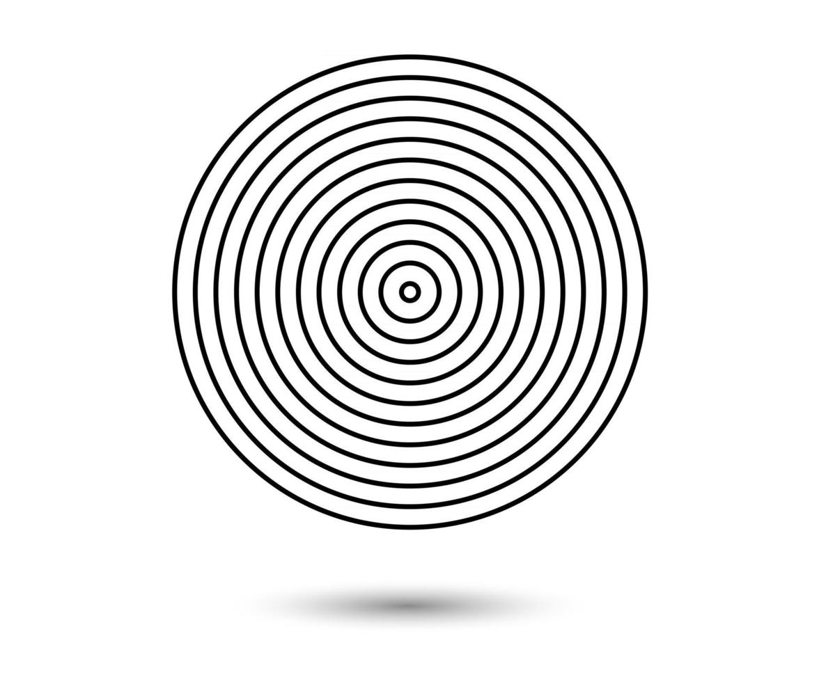 Concentric circle elements Element for graphic design decoration vector