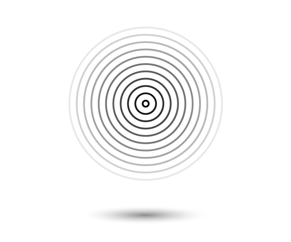 Concentric circle elements Element for graphic design decoration vector