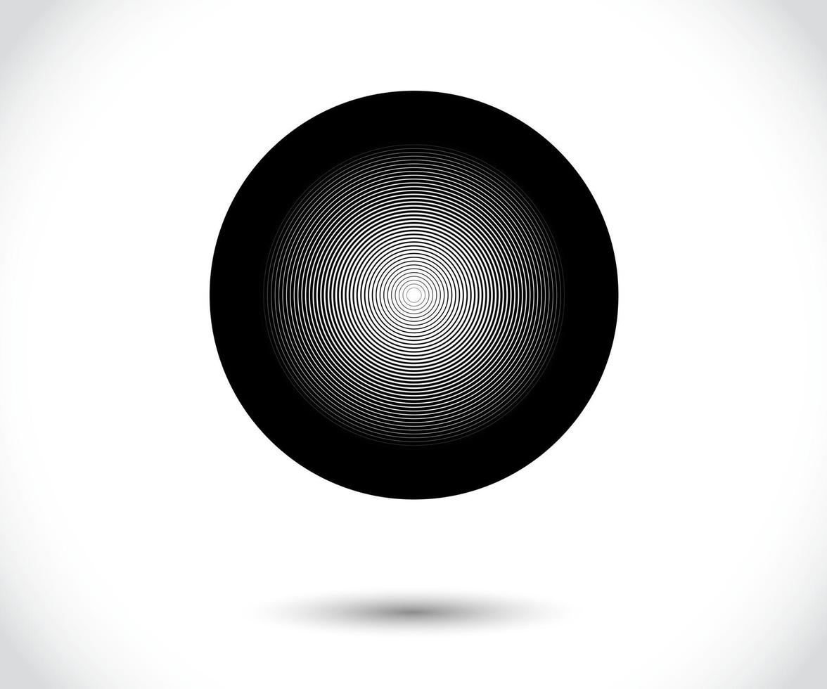 Concentric circle elements Element for graphic design decoration vector