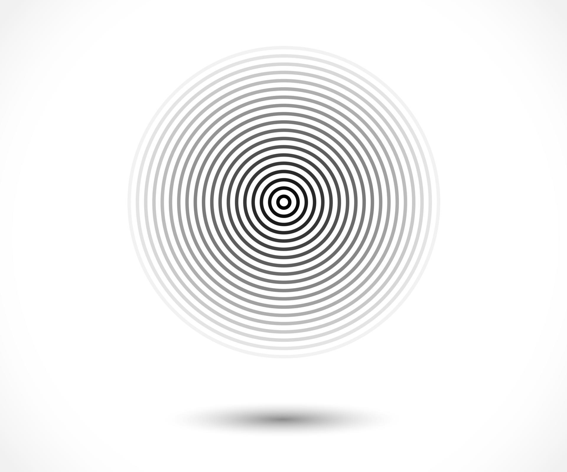 Concentric circle elements Element for graphic design decoration