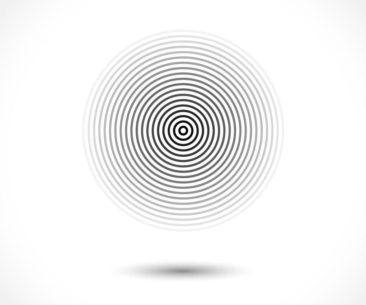 Concentric circle elements Element for graphic design decoration vector