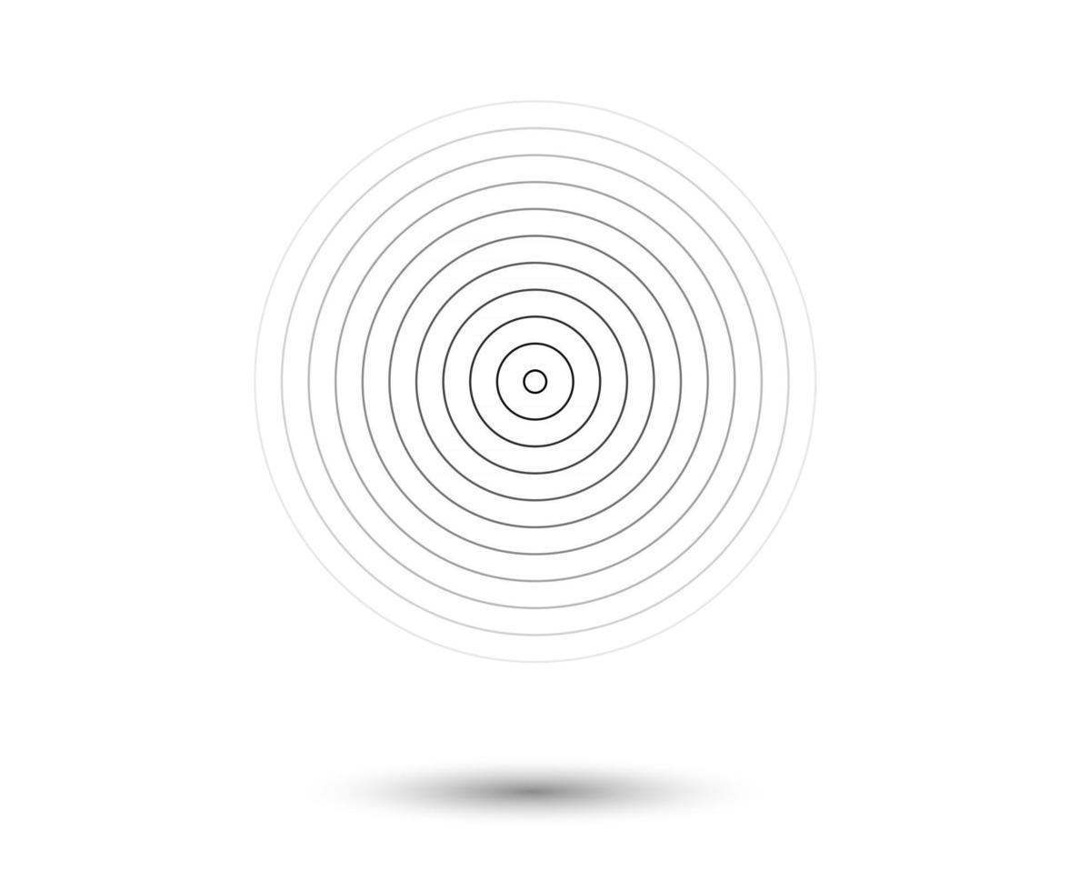 Concentric circle elements Element for graphic design decoration vector