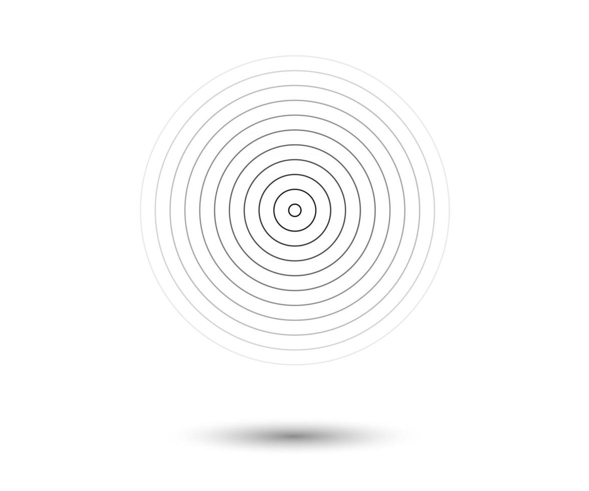 Concentric circle elements Element for graphic design decoration vector