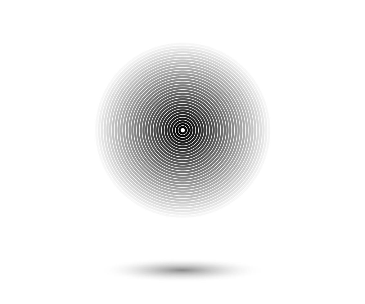 Concentric circle elements Element for graphic design decoration vector