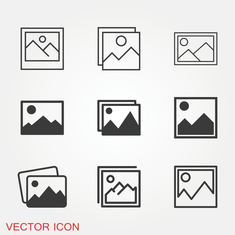 conjunto de iconos de imagen vector