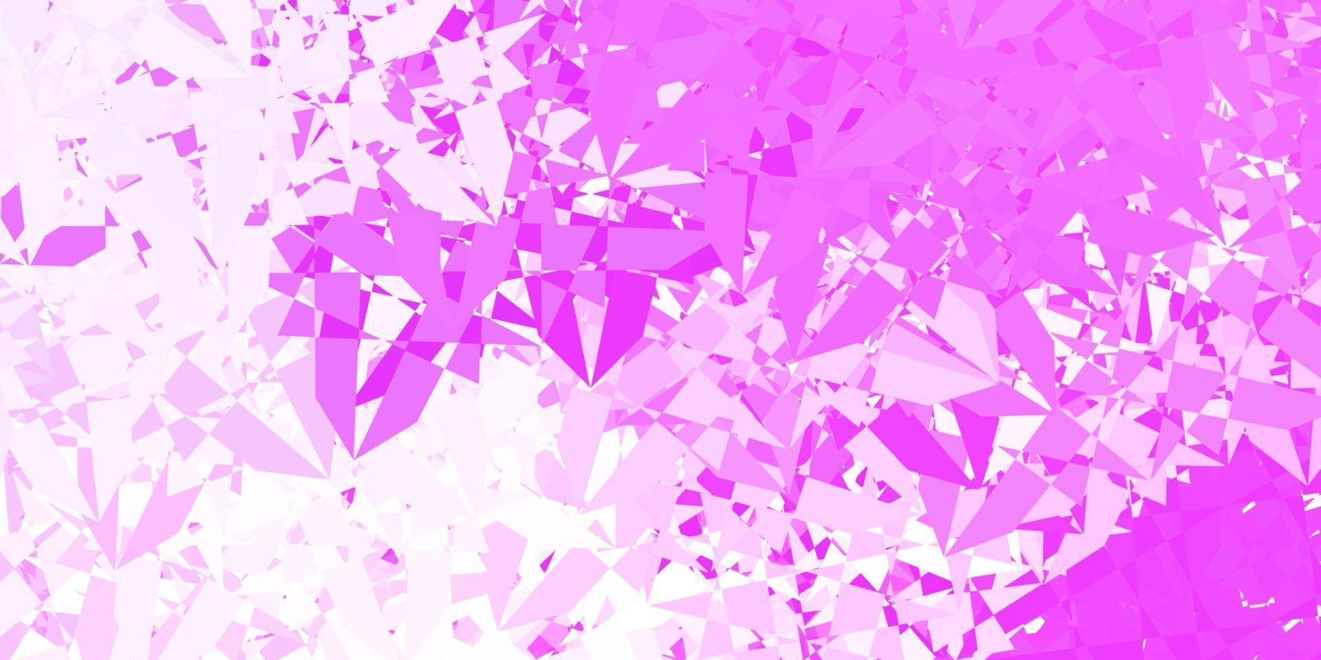 Light Purple vector background with triangles.