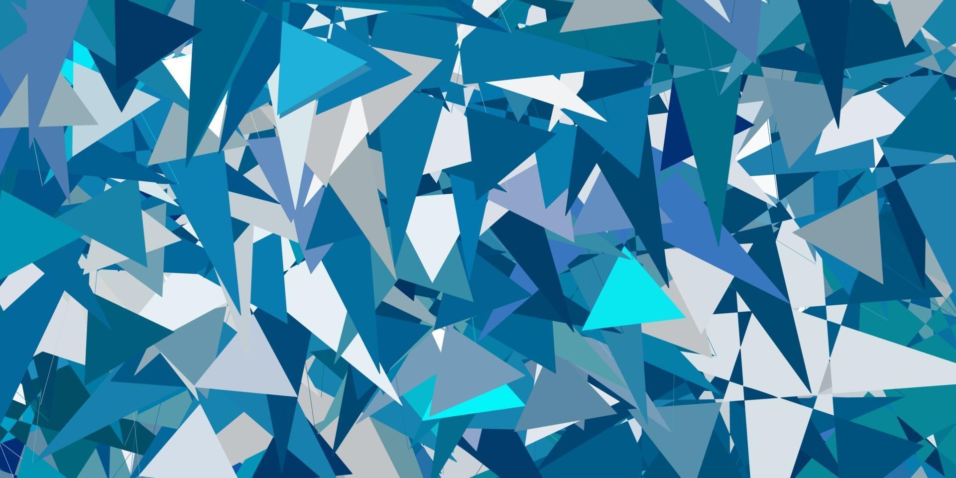 Light Blue, Green vector backdrop with triangles, lines.