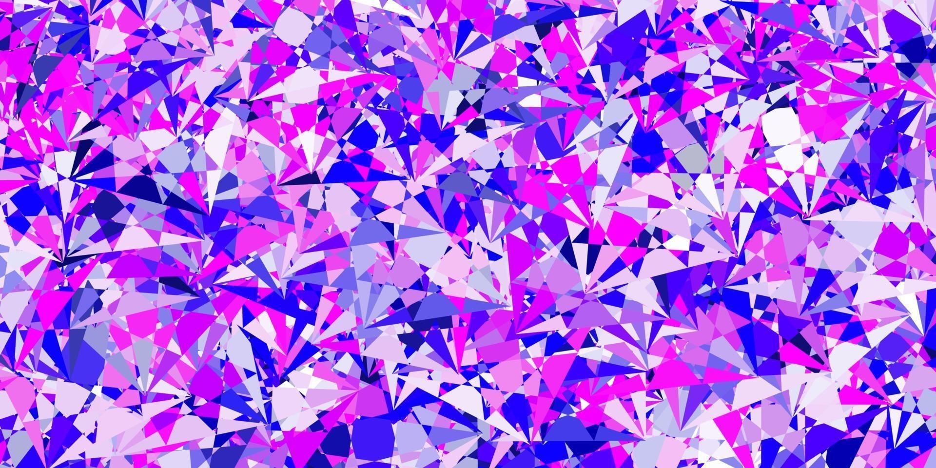 Light Purple, Pink vector pattern with polygonal shapes.