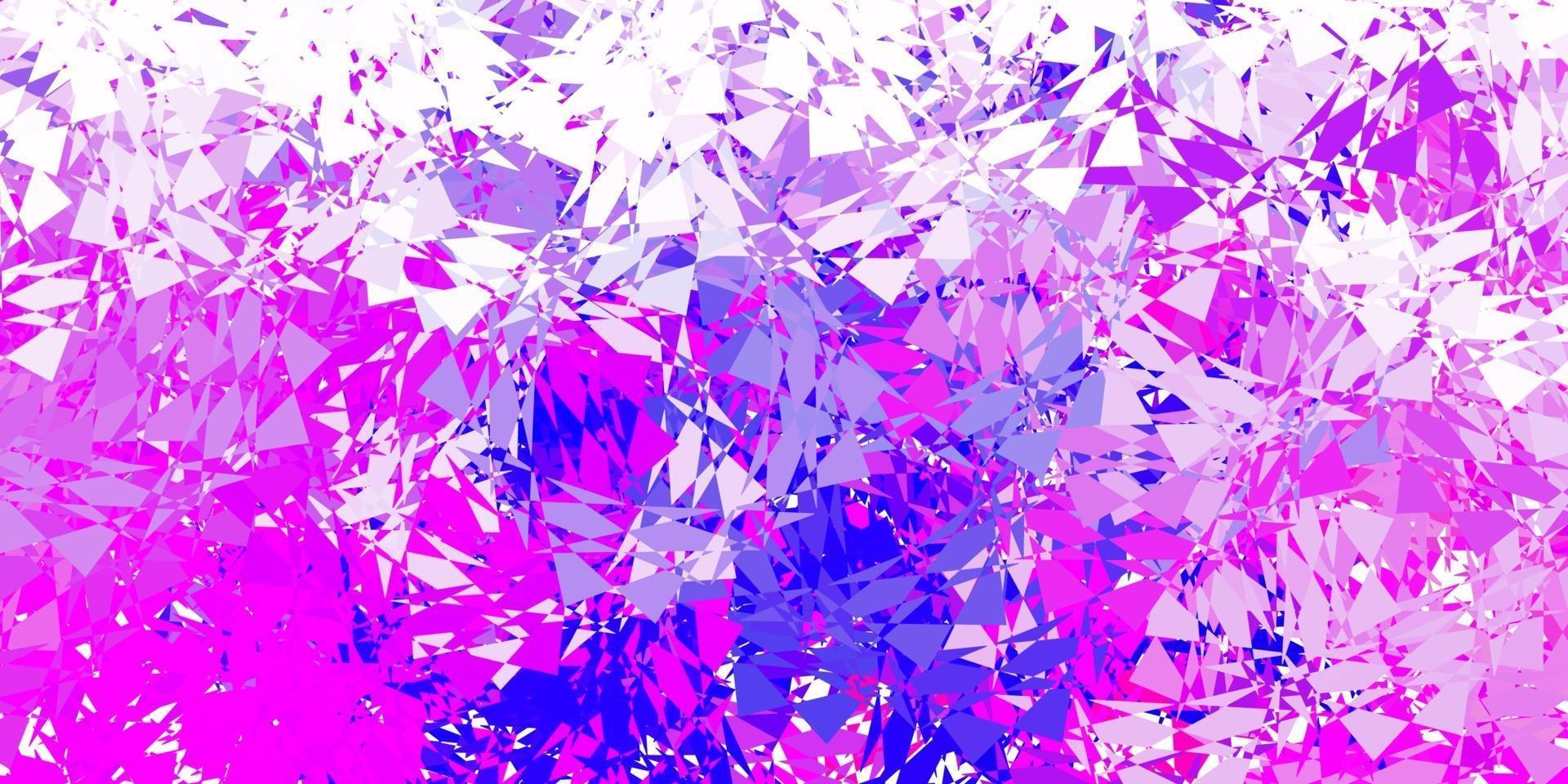 Light purple, pink vector template with triangle shapes.