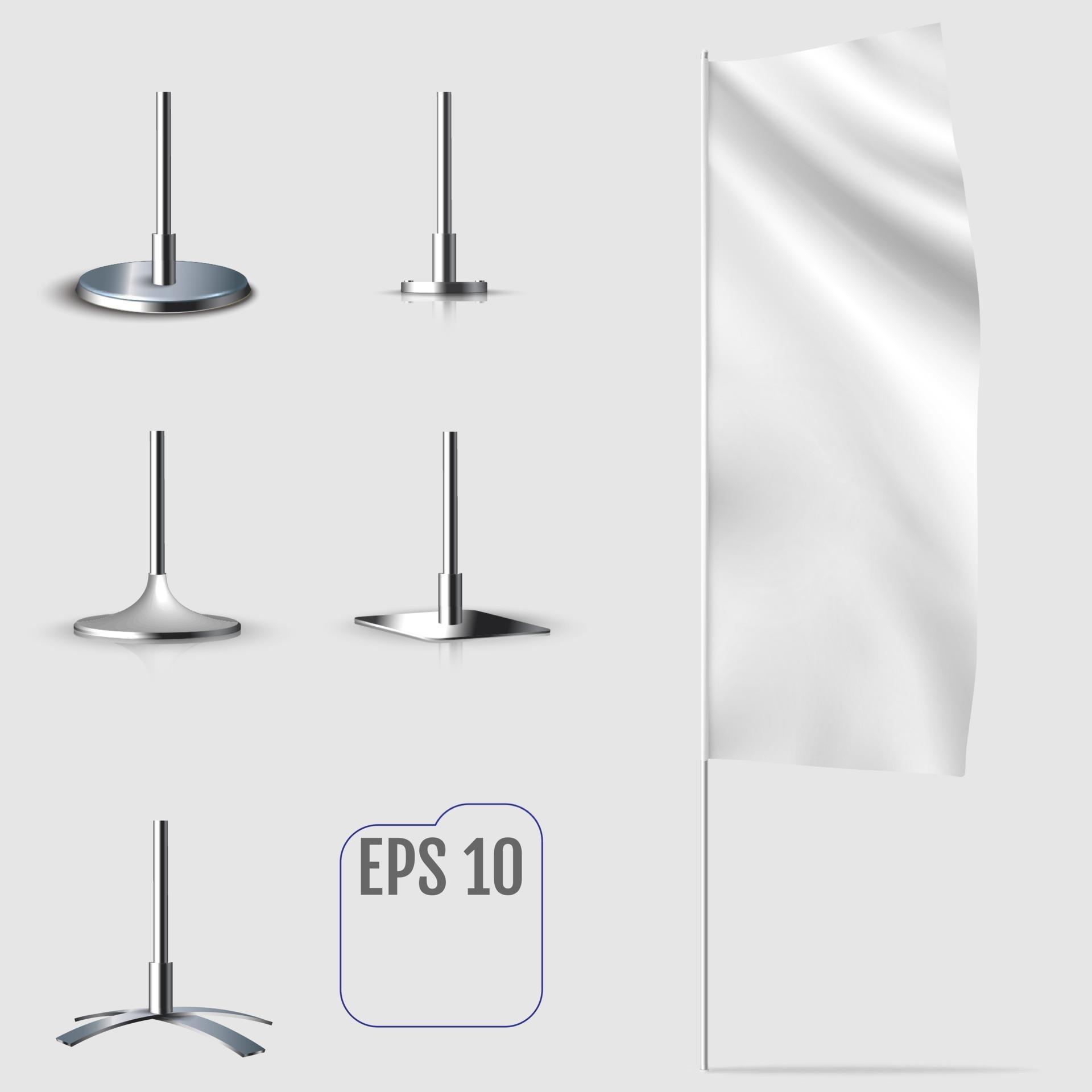 Download White banner flag Realistic mockup of banner flag 2394634 ...