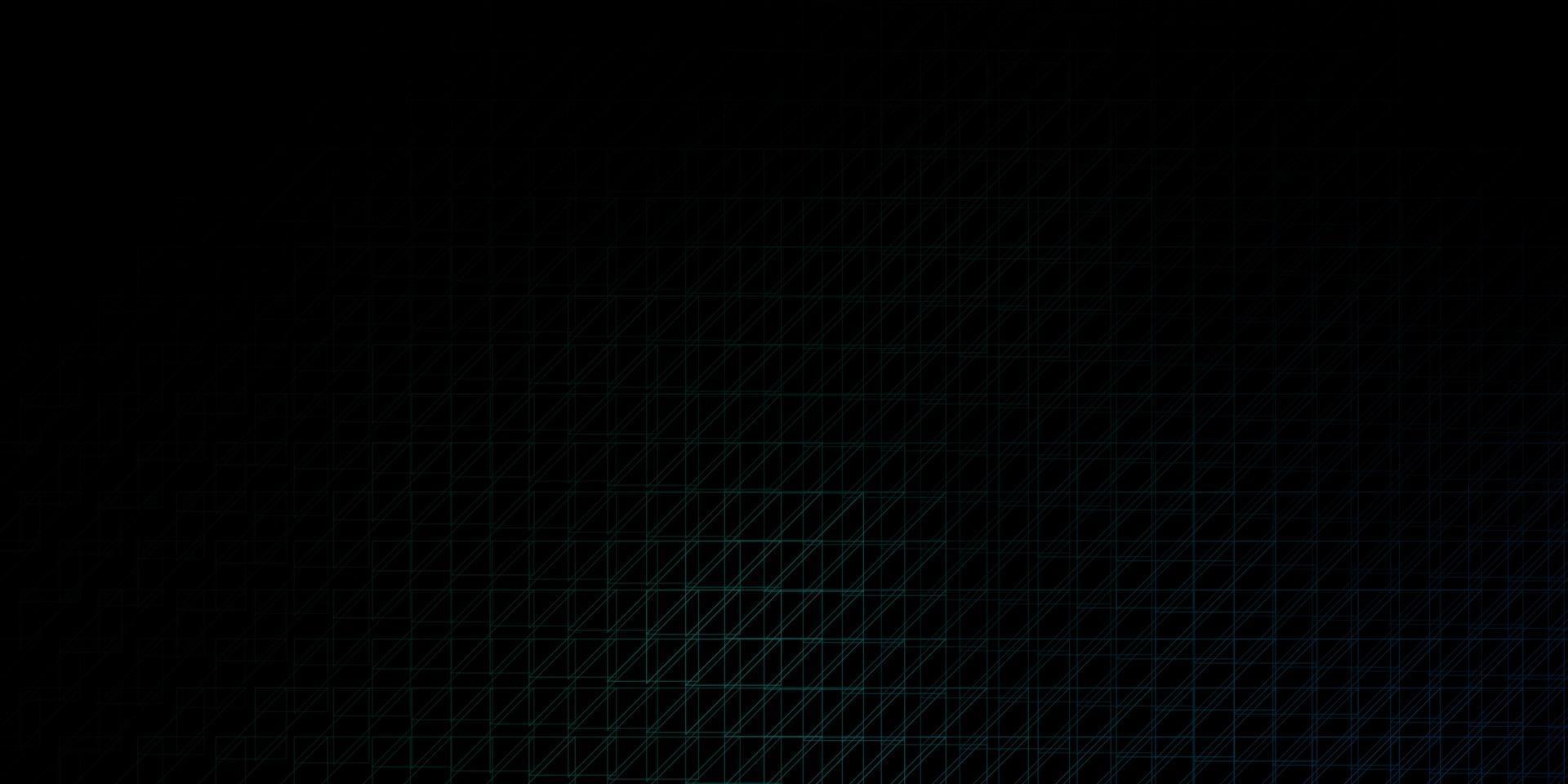 Dark Green vector background with lines.