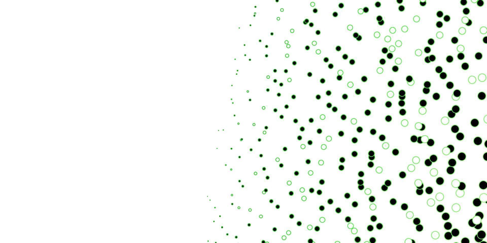 Dark Green vector layout with circle shapes.