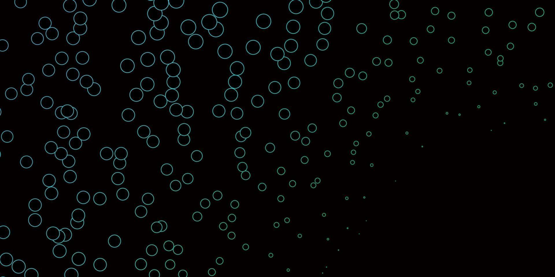 Dark Green vector background with spots.