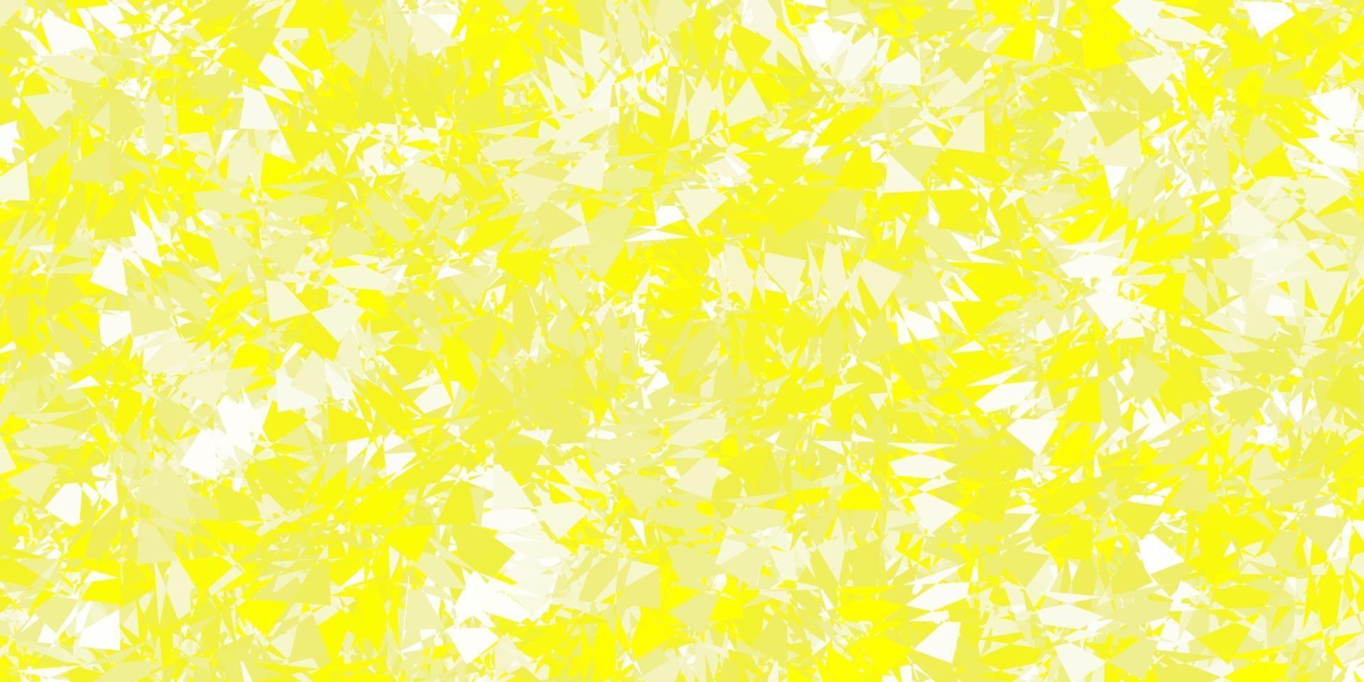 Light yellow vector texture with random triangles.