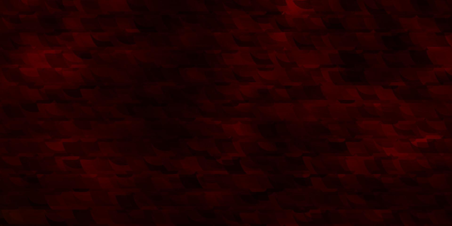 Dark Green, Red vector background with triangles.