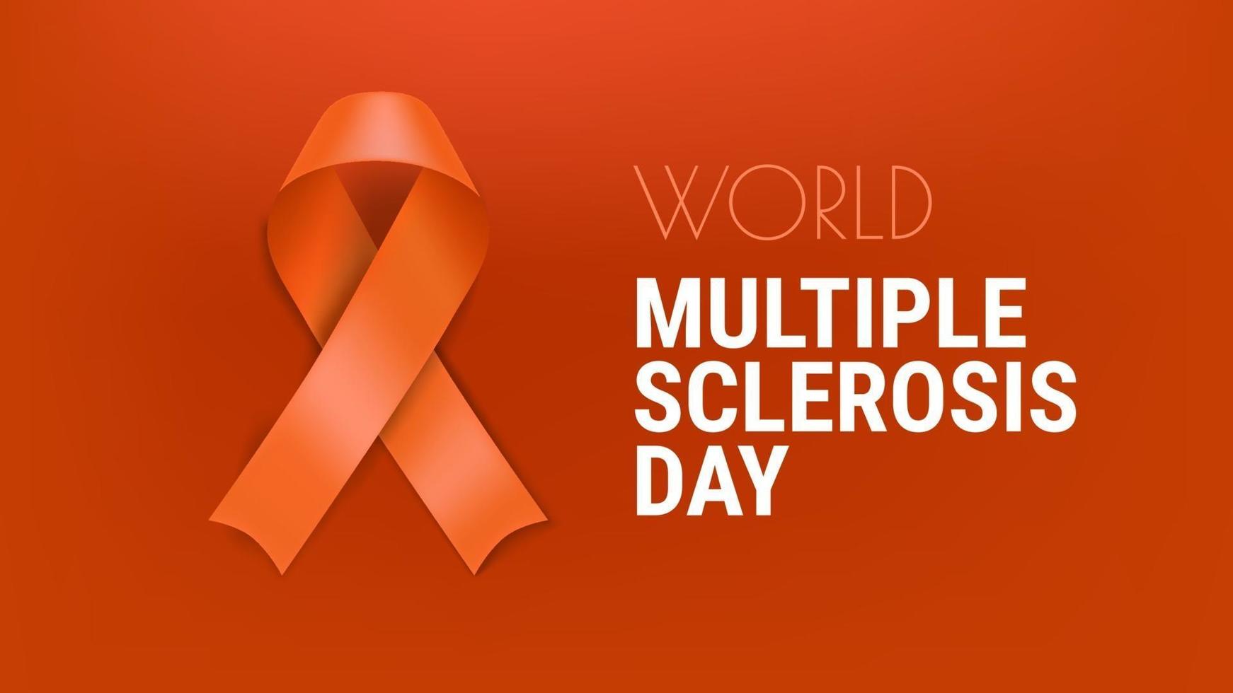 World Multiple Sclerosis day symbol vector