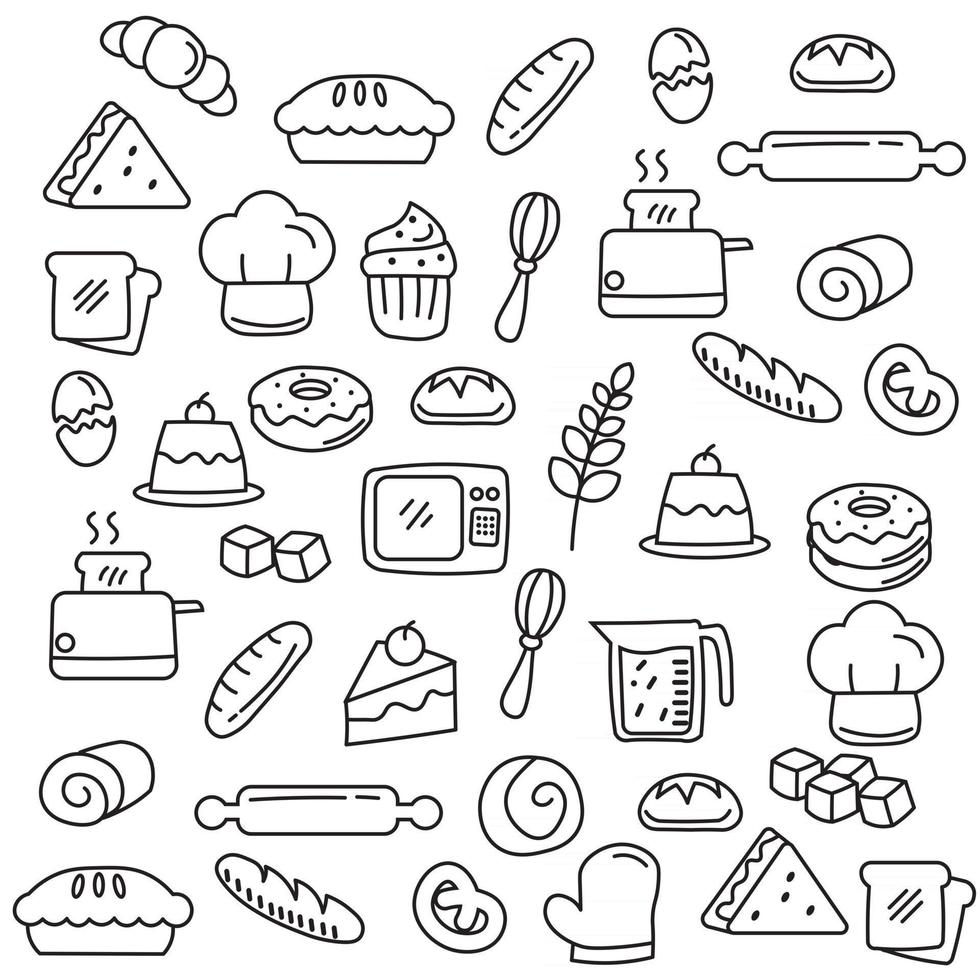 Food and beverage outline icon vector