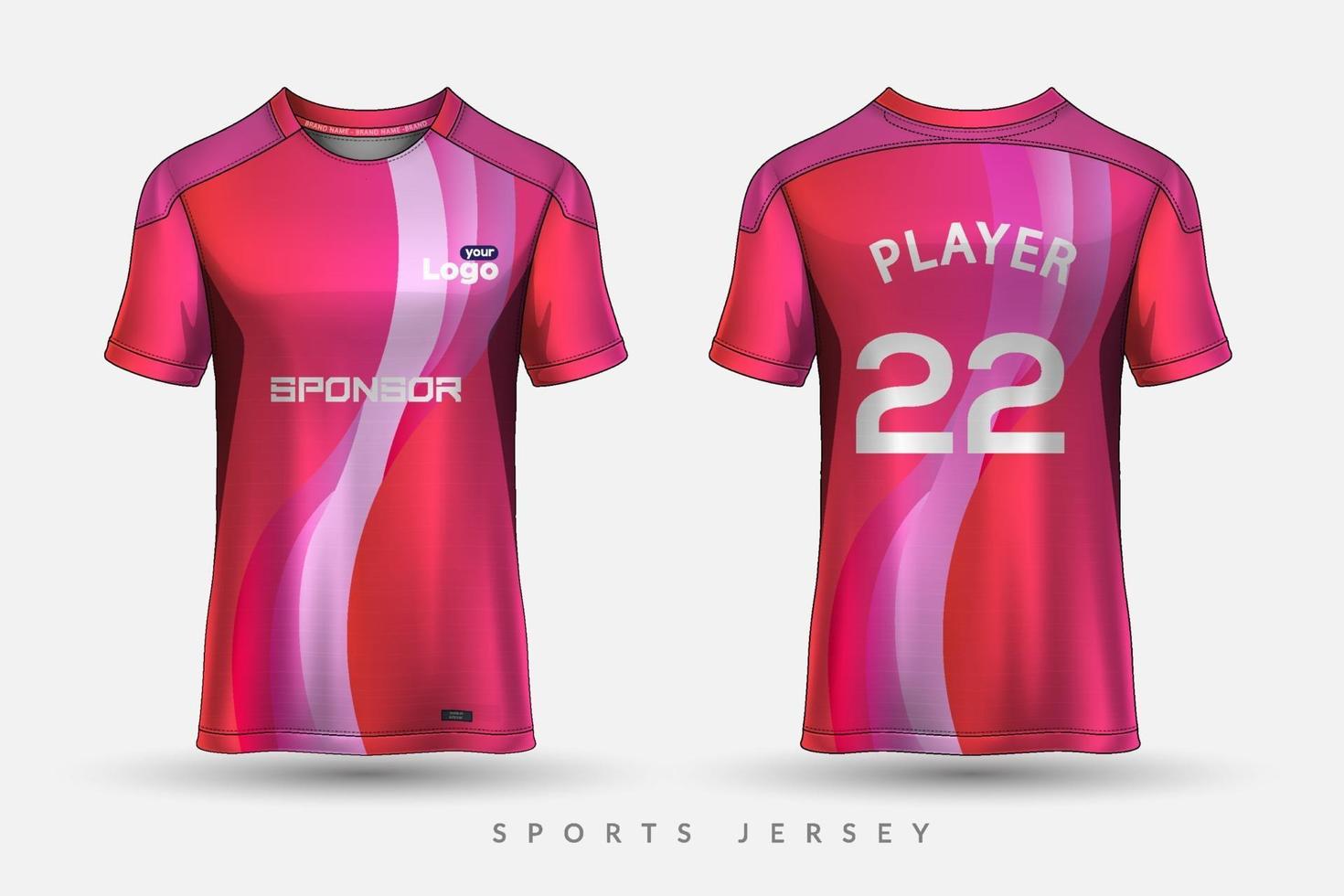 Download Soccer Jersey And Tshirt Sport Mockup Template Graphic Design For Football Kit 2395033 Vector Art At Vecteezy