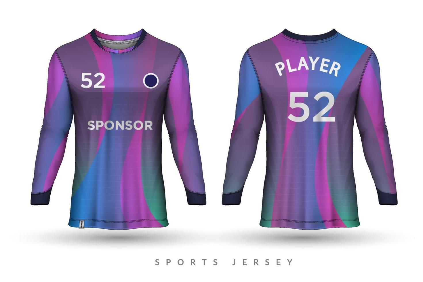 Soccer jersey and tshirt sport mockup template Graphic design for football kit vector