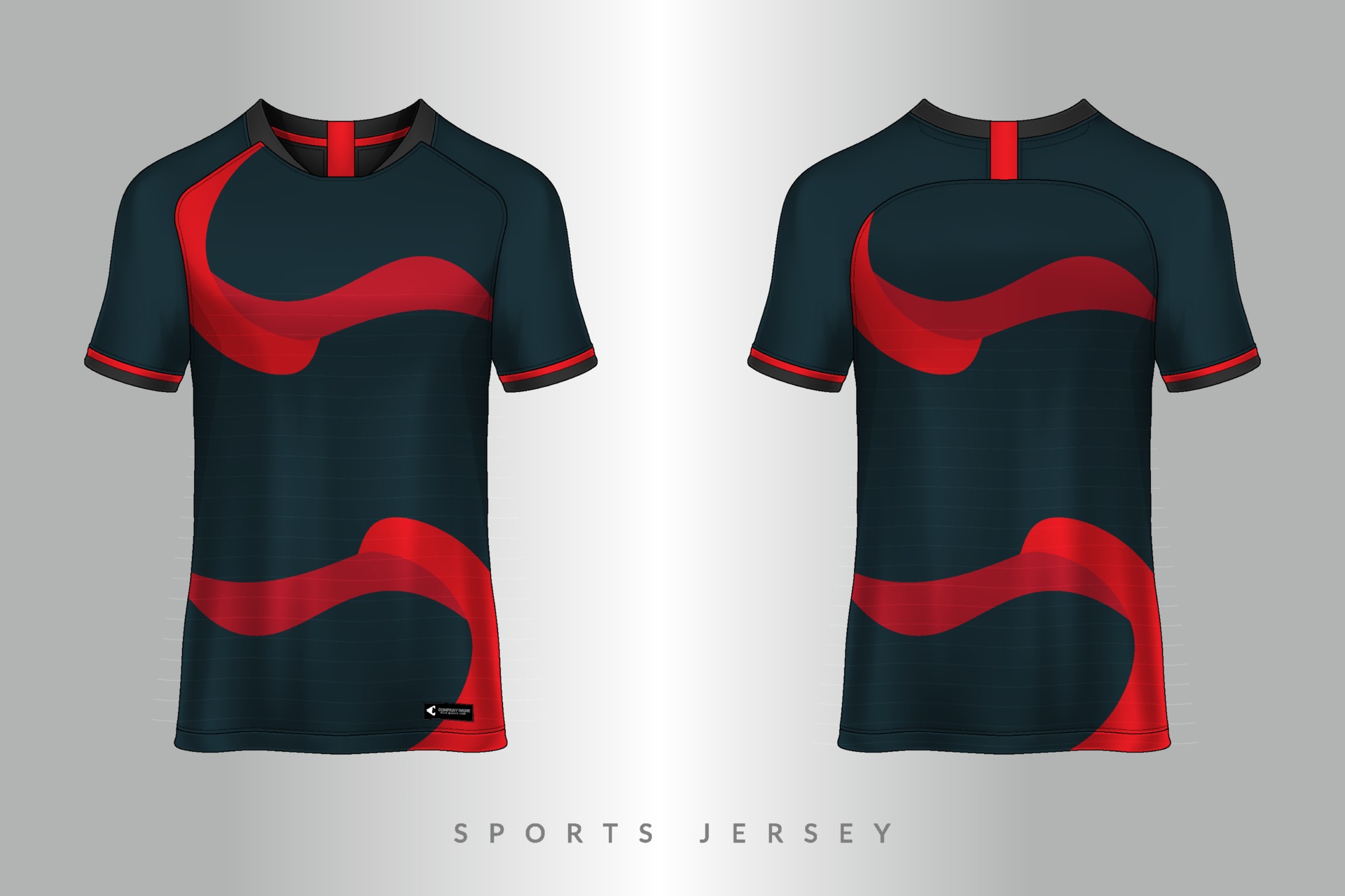 Soccer jersey and tshirt sport mockup template Graphic design for ...