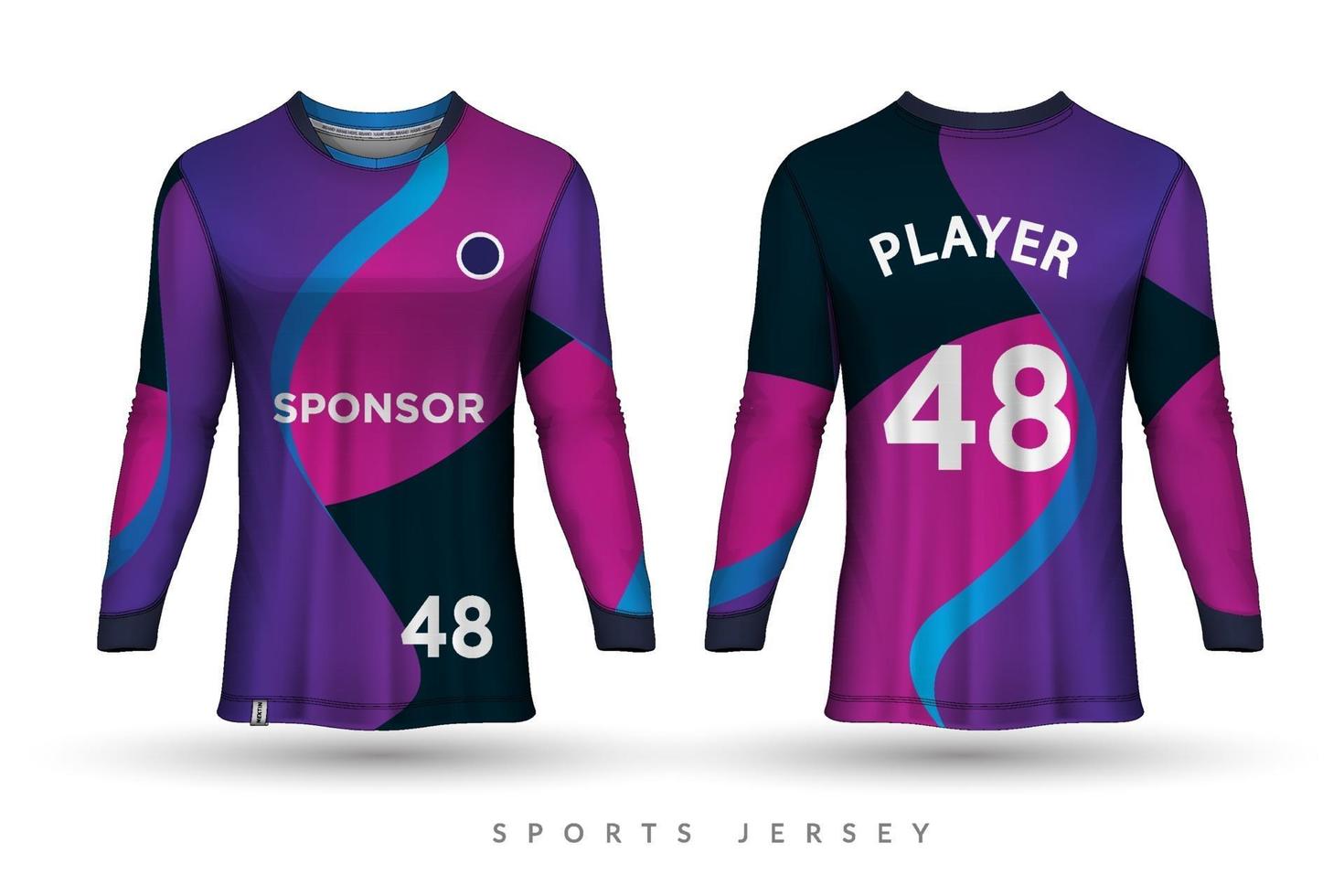 Soccer jersey and tshirt sport mockup template Graphic design for football kit vector