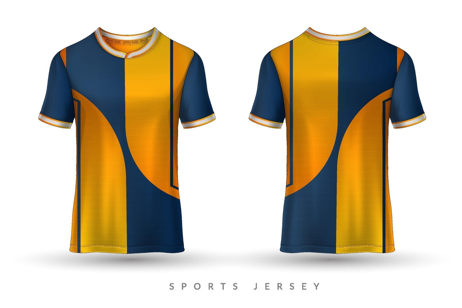 Soccer jersey and tshirt sport mockup template Graphic design for ...