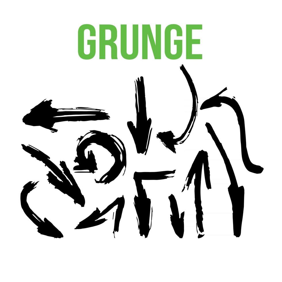 colección de pinceles grunge vector