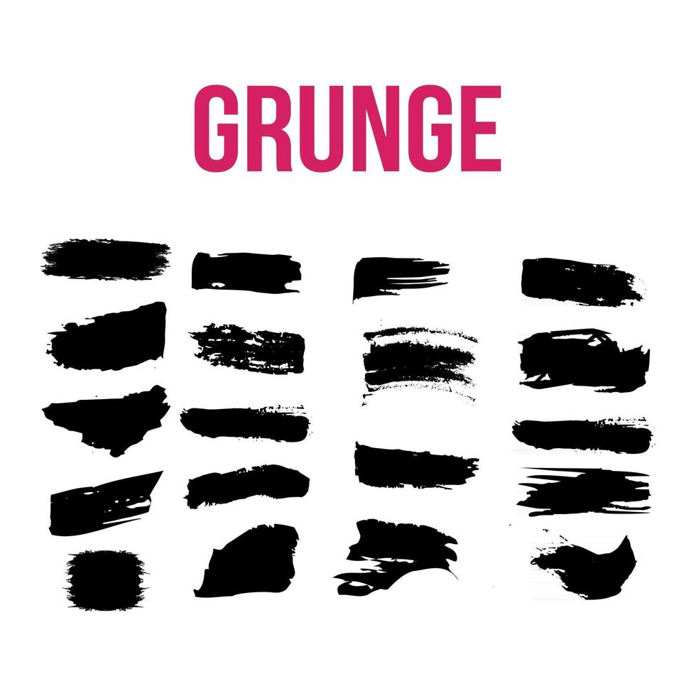 colección de elementos grunge vector