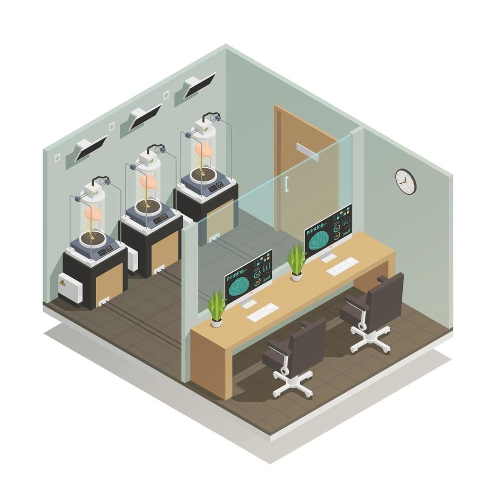 Human Organs Isometric Composition Vector Illustration