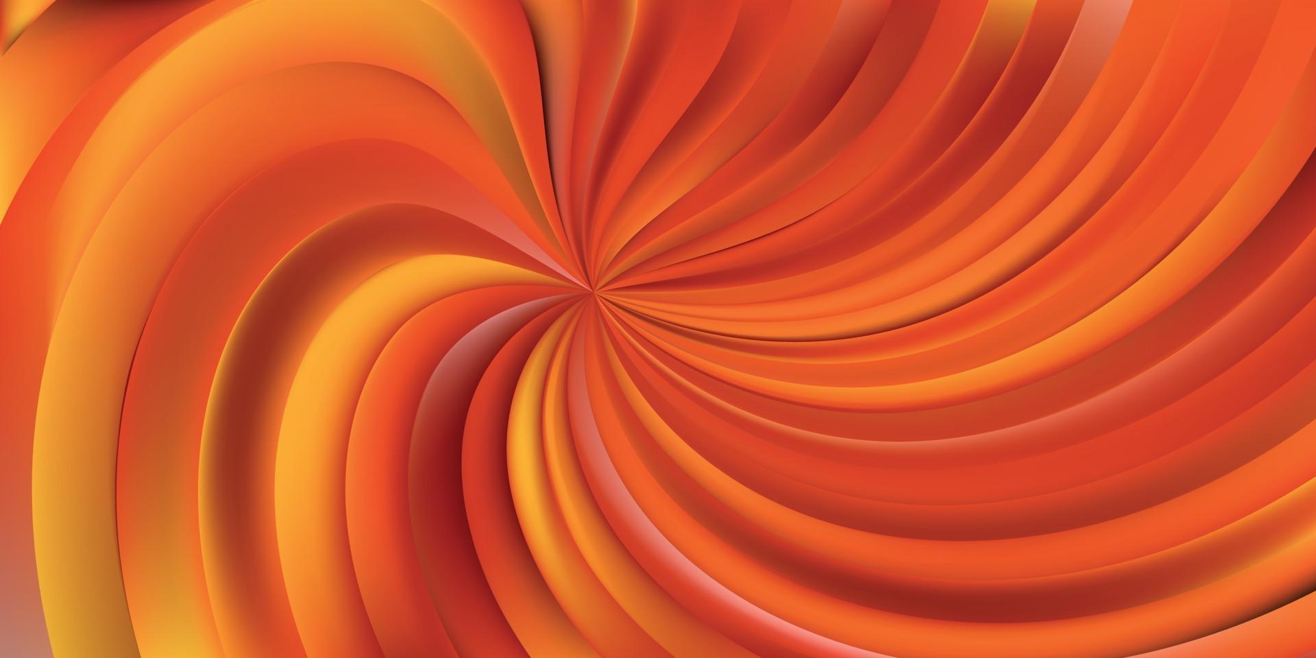 abstract cool orange swirl background vector