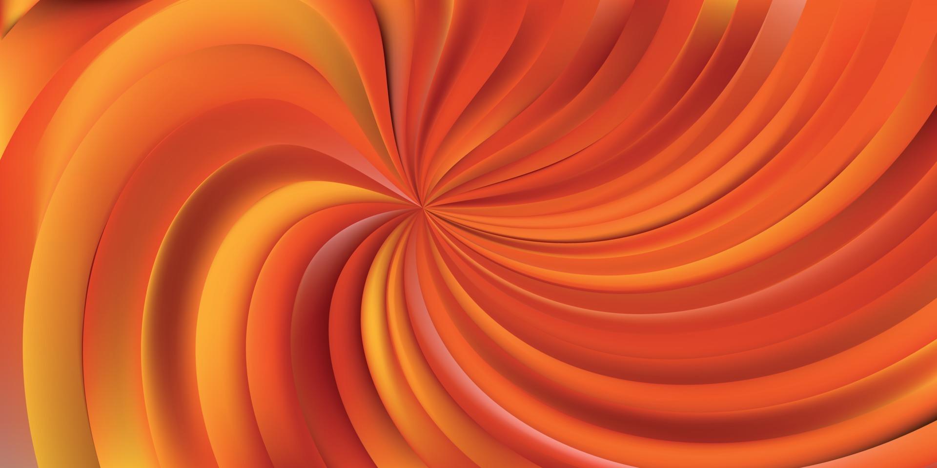 Fondo de remolino naranja fresco abstracto vector