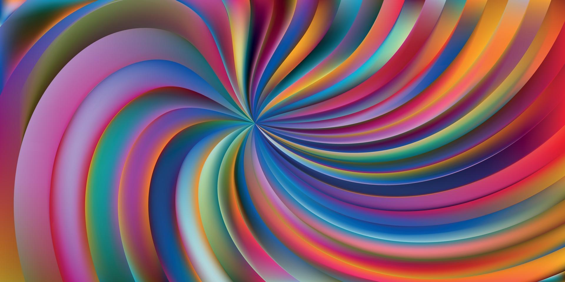 abstract multi color swirl background vector