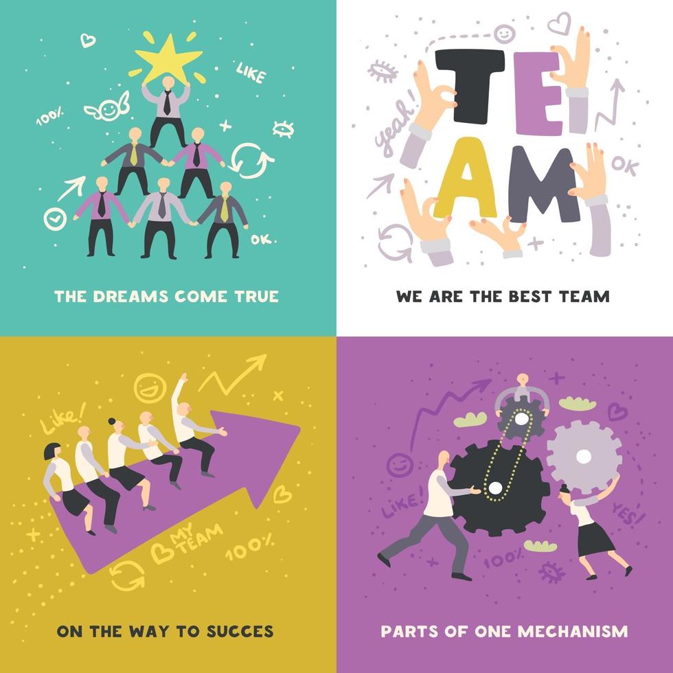 Teamwork Concept Vector Illustration