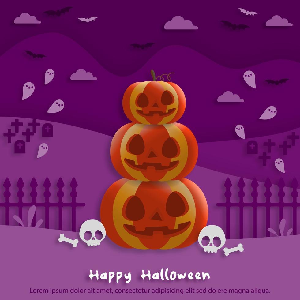 Happy Halloween party vector