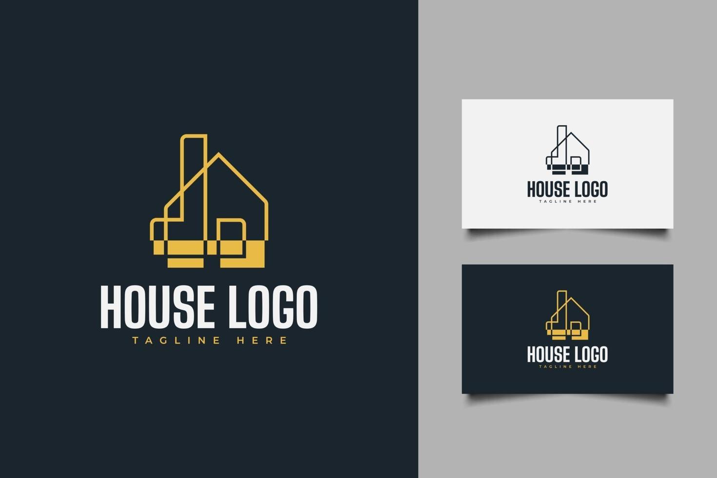 Abstract House Logo for Real Estate Business Company vector