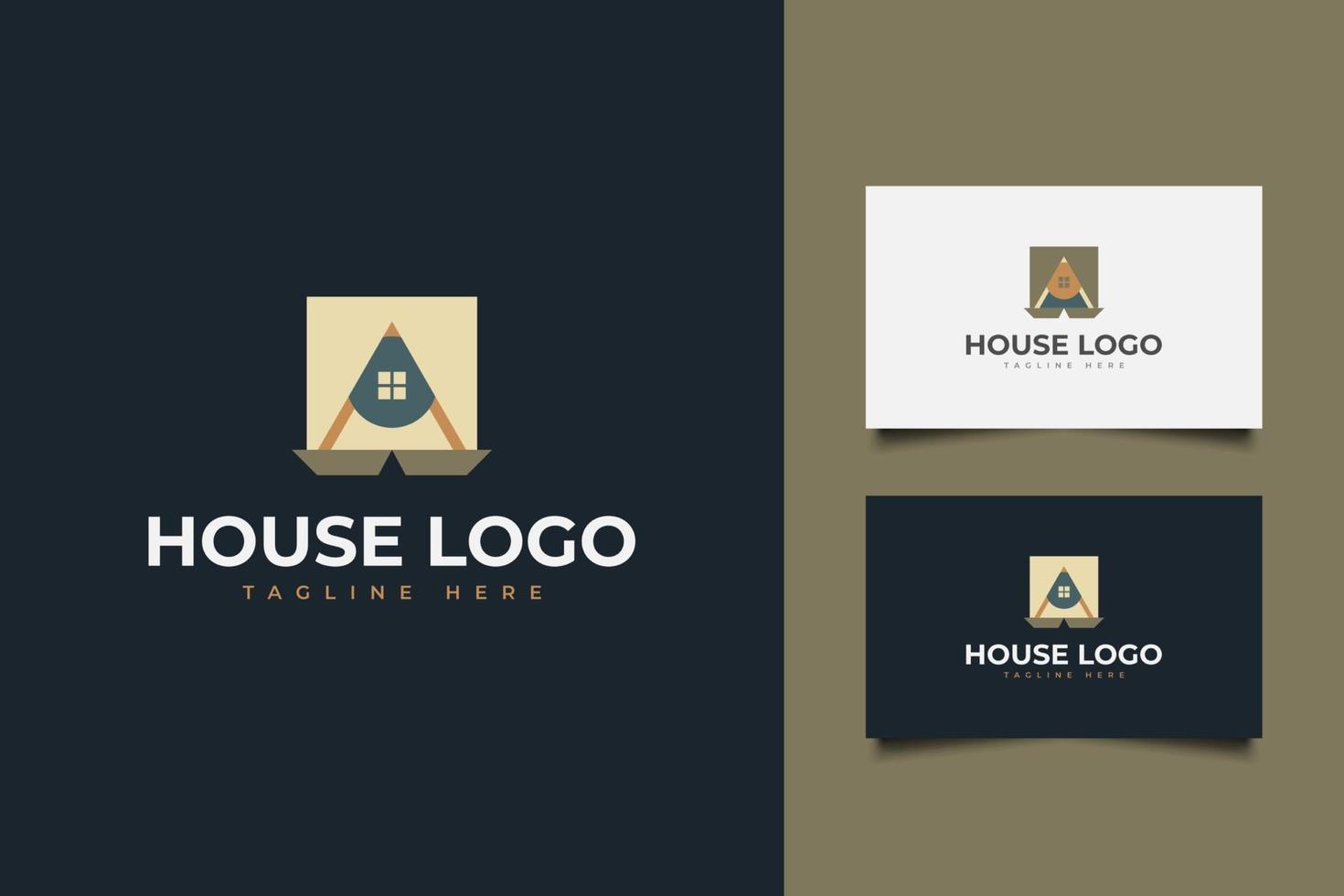 Colorful House Logo for Real Estate Business Company vector