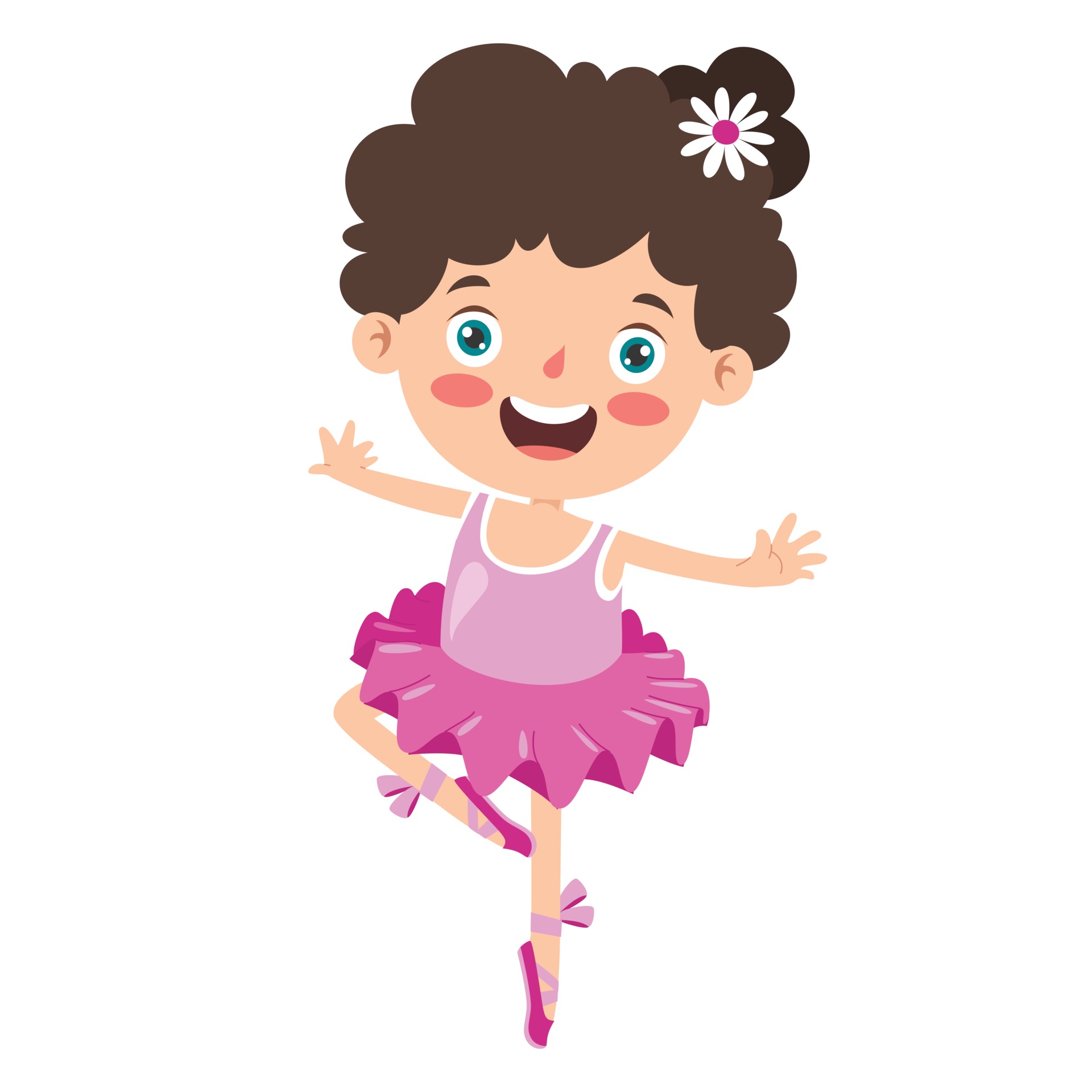 Cartoon Character Performing Classical Ballet 2396014 Vector Art at ...