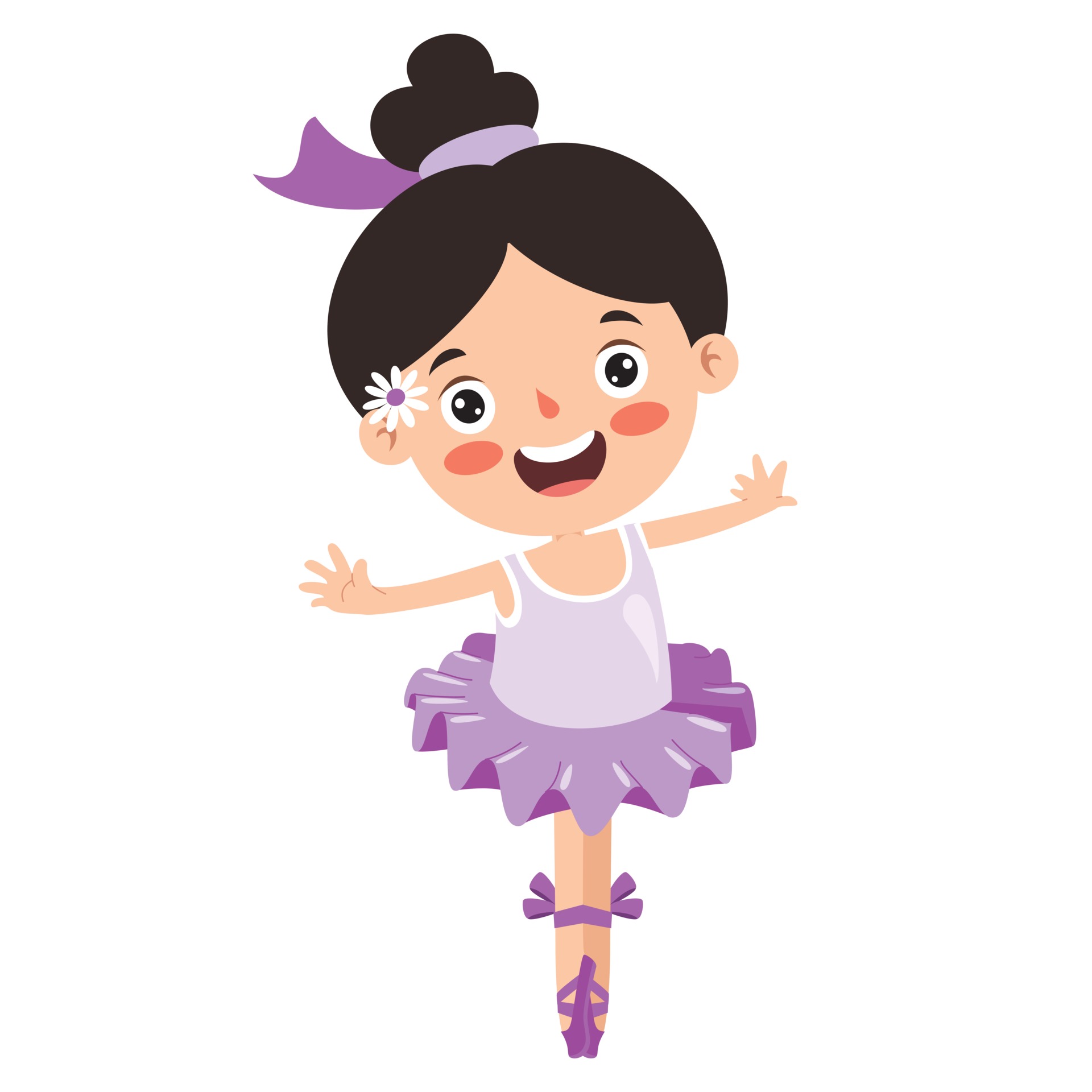 Cartoon Character Performing Classical Ballet 2396025 Vector Art at ...