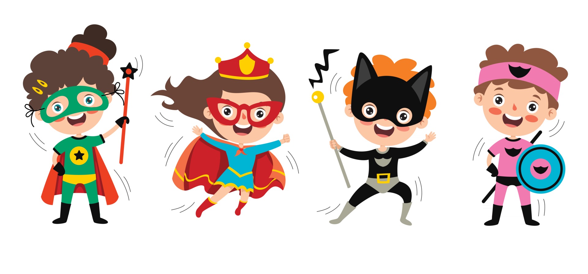 Little Funny Cartoon Superheroes Posing 2396047 Vector Art at Vecteezy Little Funny Cartoon Superheroes Posing 2396047 Vector Art at Vecteezy