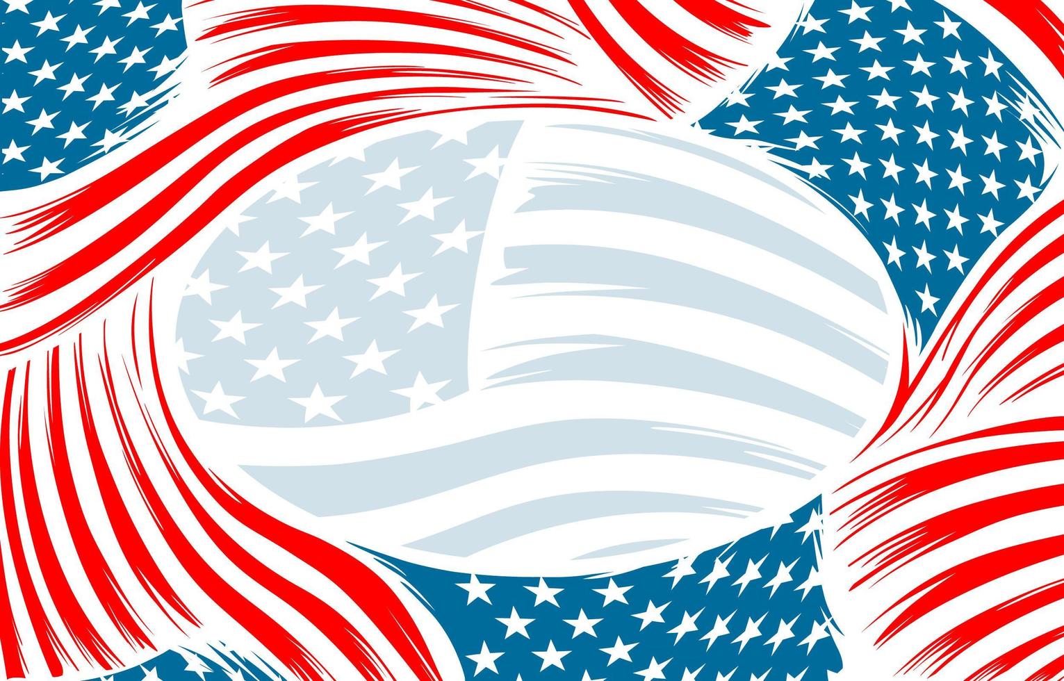 American Flag Background vector