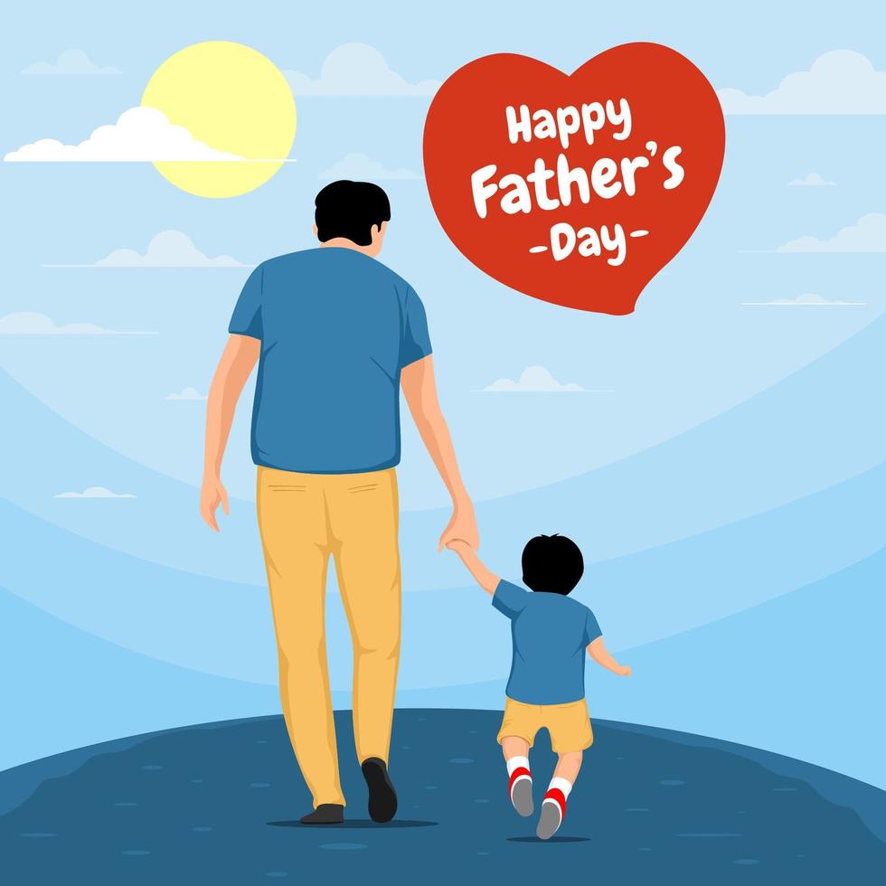 Happy Father's Day Concept vector