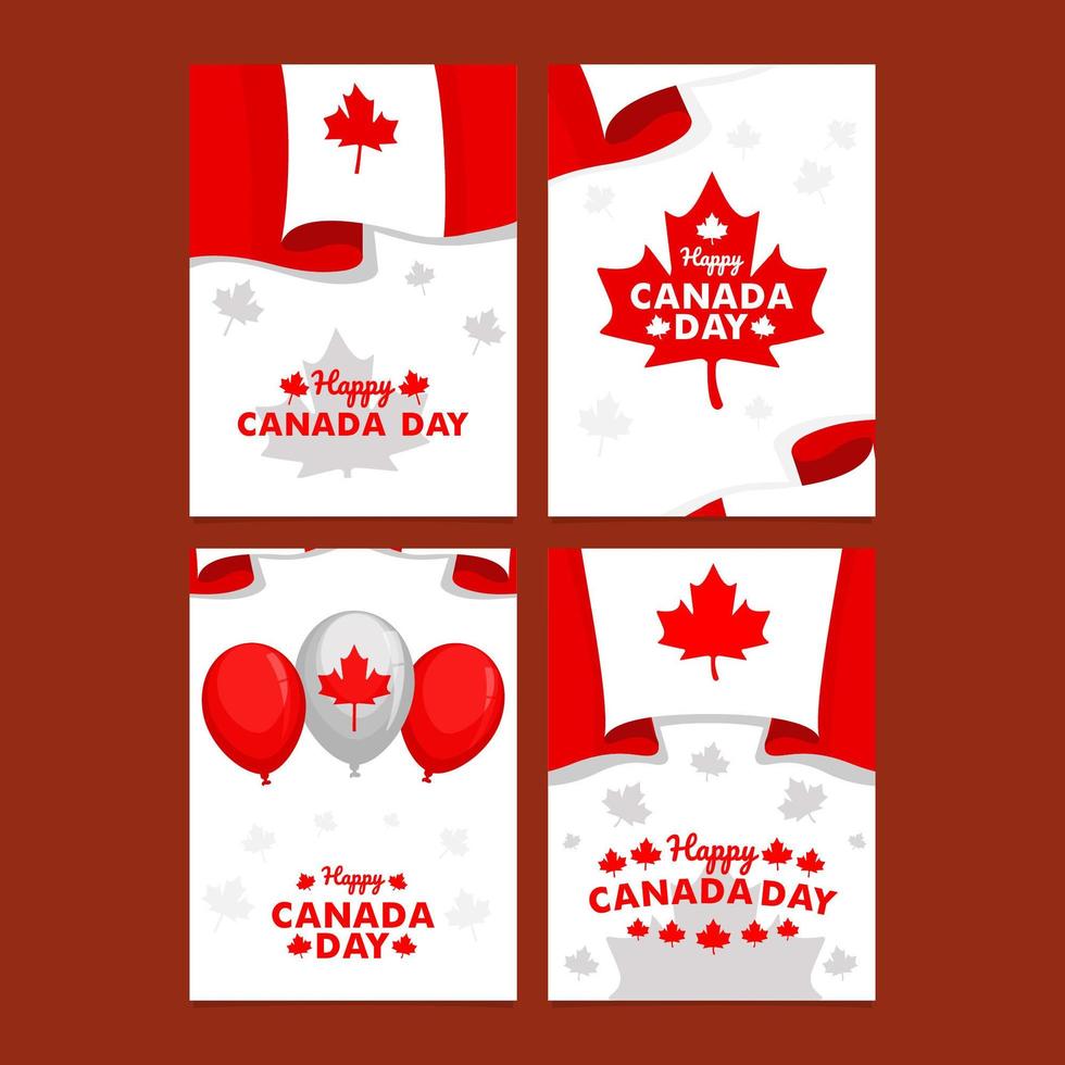 feliz dia de canadá vector