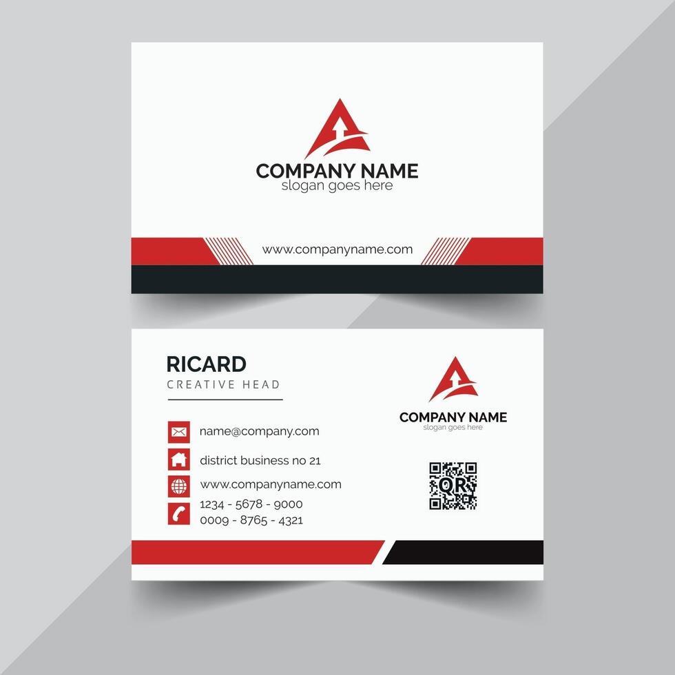 creative business card design template vector