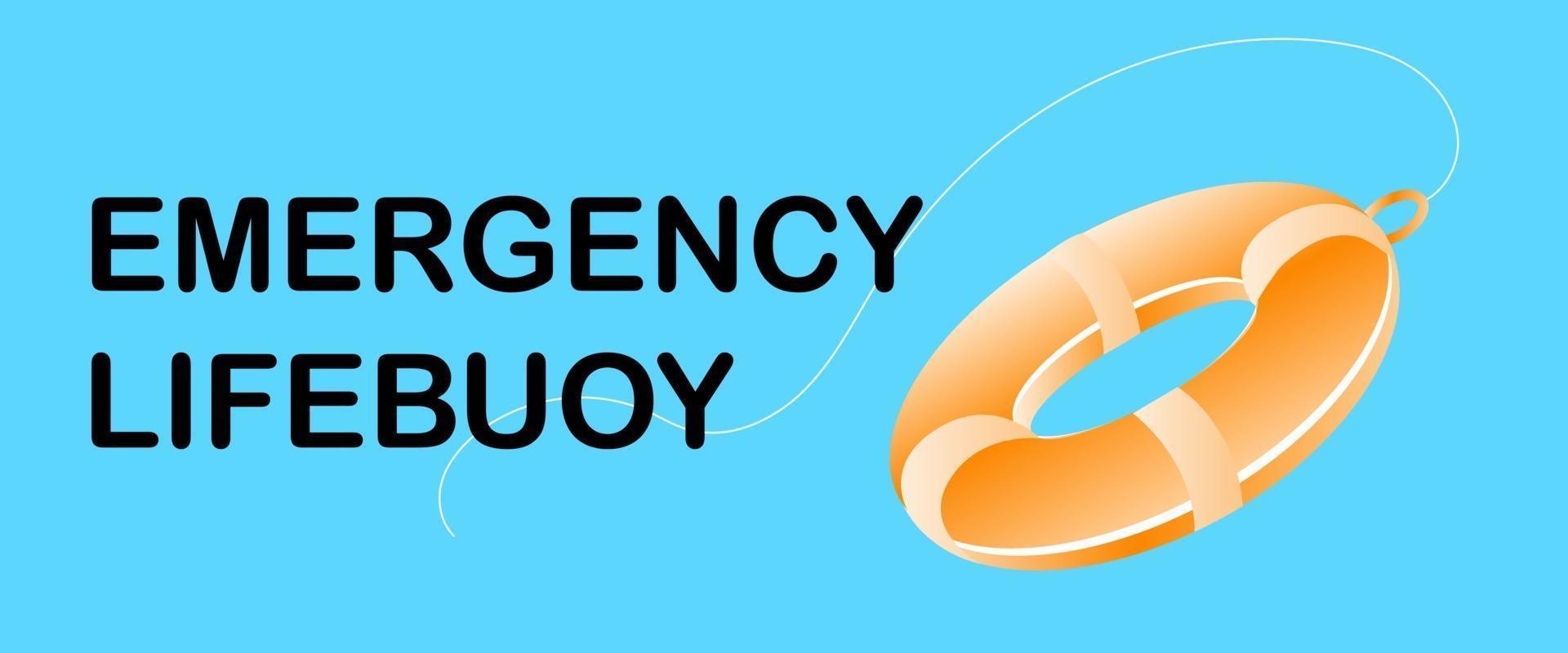 Emergency Lifebuoy Symbol Sign vector
