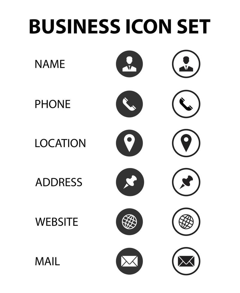 business communication icon set collection vector