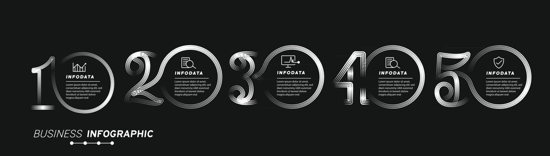 elementos de diseño de infografías de negocios conjunto de infografías 3d vector